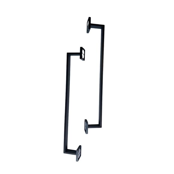 Towel Bar for Bathroom, 24" Hand Towel Holder Rod with Metal, Black Towel Racks - Picture 10 of 11